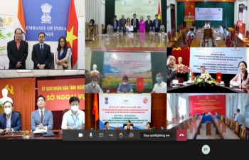 India@75: Online Signing of MOUs for QIPs with Eight Provinces of Vietnam